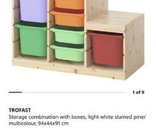 Trofast Ikea-storage with boxes