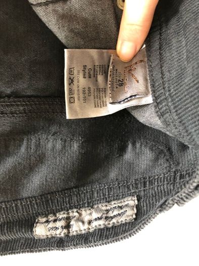 Citizens of Humanity black cord straightleg jeans