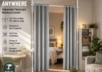 Floor to Ceiling Blackout Curtain with Metal Telescopic Poles