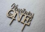 Custom Kourtney Is One Wedding Cake Topper Anniversary Year Birthday Cake Topper Laser Cut