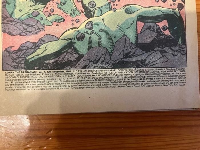 Comic: 'Conan The Barbarian' no. 129 (December 1981)