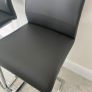 Set of 3 Grey Faux Leather Bar Stools Image 5