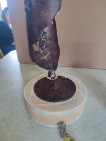 Bronze  Candle Holder The CANDLE NOT including.