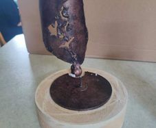 Bronze  Candle Holder The CANDLE NOT including.