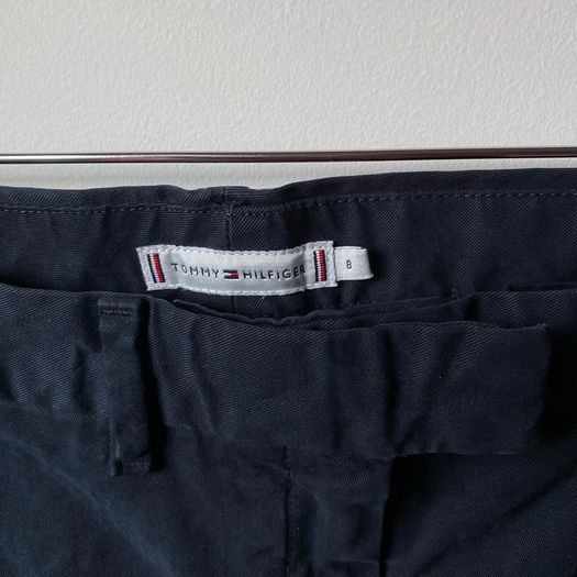 Tommy Hilfiger Womens Navy Blue Slim Chino Trousers US 8 Fits UK 10