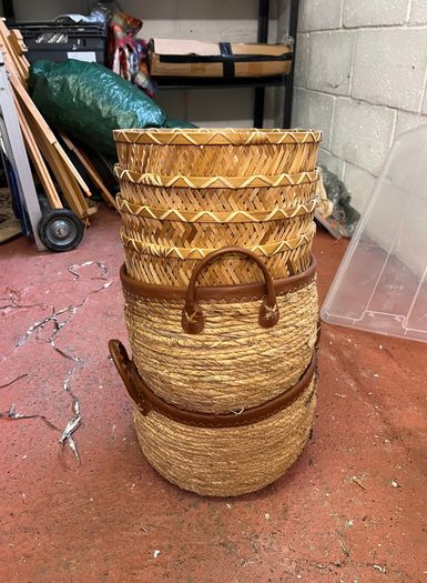 Rustic Styling Lot - Baskets, Crates & Wooden Props