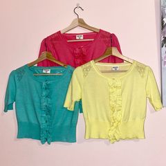 3 Diesel Cropped Cardigans Size M LIKE NEW
