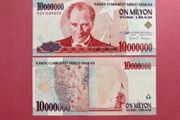 Turkey  10000000 Lira 1999 Pick 214b  ( Uncirculated )