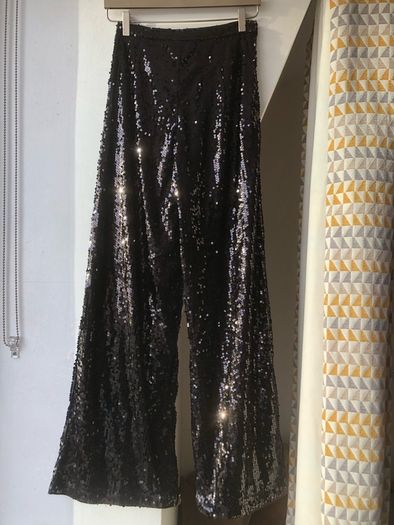 Festival Shein black sequin trousers size XS