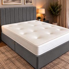 New 5ft kingsize grey bed and mattress!