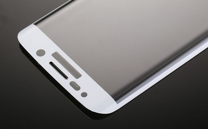 Full Curved 3D Tempered Glass Protector For Samsung Galaxy S6 EDGE PLUS- White