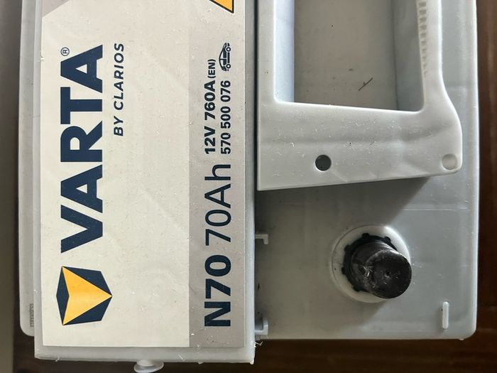 Auto starter battery VARTA 70Ah 12V 760A
