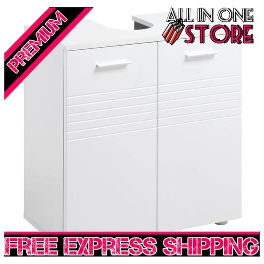 Under Sink Cabinet, Bathroom Vanity Unit, Pedestal Under Sink Design, Storage Cupboard (FREE SHIPPING)