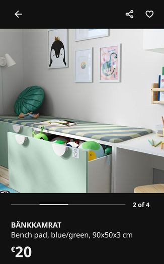 Bench / drawer with toy storage Ikea
