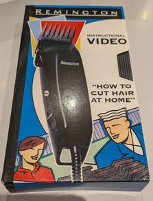 Vintage Remington VHS instructional video on How to Cut Hair at Home