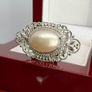 Silver Royal Bali Collection White Mabe Pearl Ring Image 5