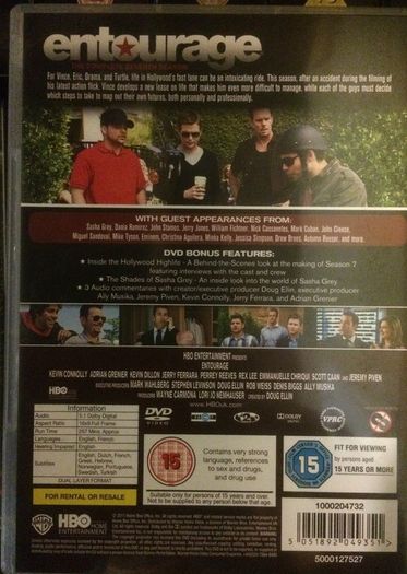 Entourage - Seasons 1-8 (Complete Series) [DVD TV Boxset]