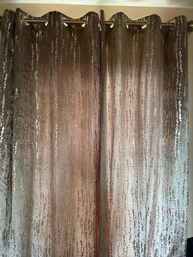 Champagne & Gold Velvet Curtains