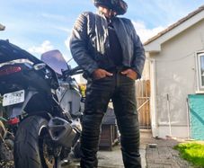 Motorcycle Leather Jacket & Trousers