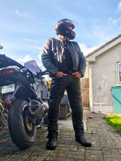 Motorcycle Leather Jacket & Trousers