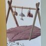 Nuby Little Hops and Raindrops Wooden Play Gym & Floor Mat in pink Image 2