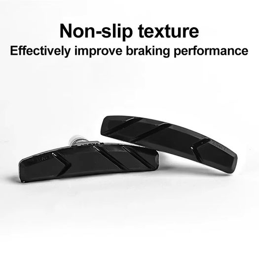 2x MTB Road Bicycle Silent Brake Pads Cycling V Brake Holder Pads Shoes Rubber Blocks Durable Cycling Accessories