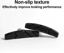 2x MTB Road Bicycle Silent Brake Pads Cycling V Brake Holder Pads Shoes Rubber Blocks Durable Cycling Accessories
