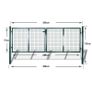 Garden Mesh Gate Fence Door Wall Grille 289 x 75 cm / 306 x 125 cm Image 9