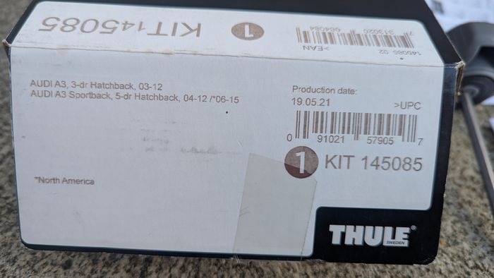 Thule kit for roof bars WingBar Evo / Audi A3
