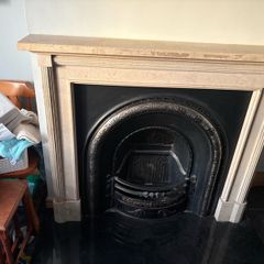 marble fireplace