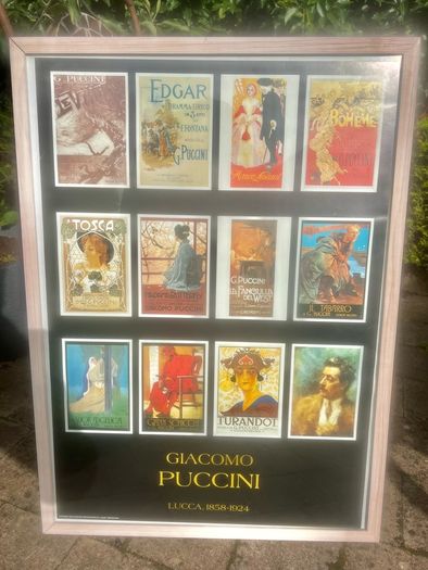 Opera posters in frames