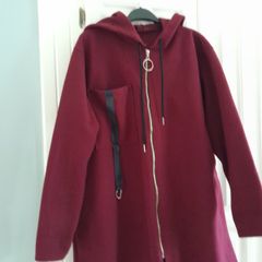 Made in Italy Coat with Hood.