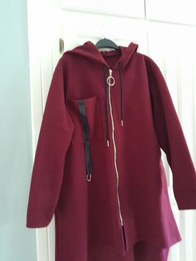 Made in Italy Coat with Hood.