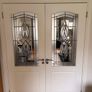 Double Doors with Lead Glass for Sale Image 2