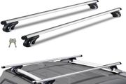 Universal Roof Rack Cross Bars, 137.2cm Aluminum Roof Rack Crossbars, Fit Existing Raised Side Rail with Gap, 90.7kg Load Capacity, Adjustable Crossbars with Locks, for SUVs, Sedans, and Vans