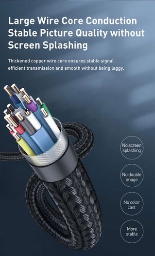 Cabletime 1.8M Active DisplayPort (Male) to HDMI (Male) 4K@60Hz Gold-Plated Nylon Braided LED Light Cable (Brand New/Warranty)