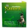 2021 Niue 1 oz Silver  Donkey Shaped Colorized Coin (Shrek). Proof.Mintage 1000 Image 3
