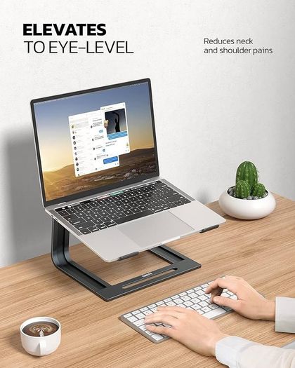 NEW SALE | Detachable Laptop Stand for Desk, Aluminum Portable Laptop Holder with Heat Dissipation