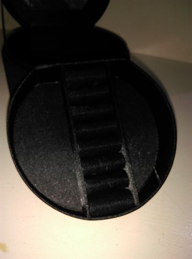 Velvet Round Jewellery Box