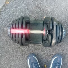 1 adjustable dumbells