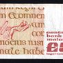1991 Ireland IR5 Johannes Scotus Erigena Banknote Series B. Note issued 28/08/91. Serial number EFG306762 Image 2