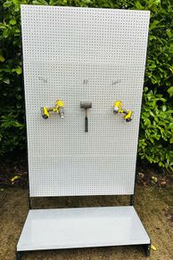 Extra Large Garage Tools Tidy Pegboard Steel Unit / Shop Display