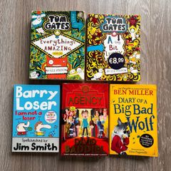 Kids Funny Diary Graphic Novel Book Bundle - Tom Gates, Barry Loser, Ben Miller - Age 7-11
