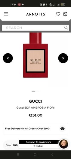 Gucci bloom ambrosia de Fiori EDP 100ml