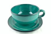 Distinctive luxurious 70s Gunther Lambert latte cup and saucer