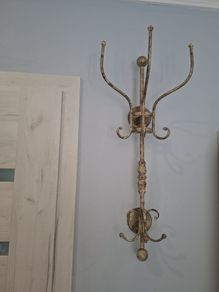 Vintage Wall Mounted Coat Rack, Antique Style Hooks