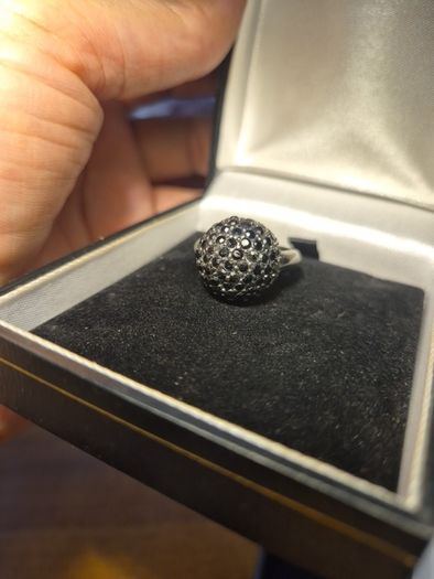 Vintage Black Multi Crystal Ring