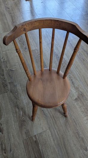 2 solid childs chairs