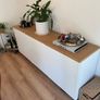 Ikea White Long Sideboard. Adjustable 1.8m long, 0.7m height, 0.43m deep/width Image 5