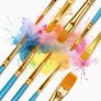 20 Pcs Face Paint Brushes for Children Watercolor, Acrylic Gouache and Oil Painting Suitable for Decorations, Models, Figurines, Nail Art Image 6